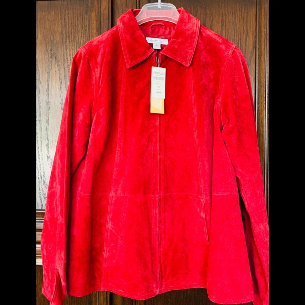 Coldwater Creek red suede jacket